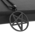 Personality Retro Five-pointed Star Charms Trendy Men's Titanium Steel Stainless Steel Jewelry Necklace Pendants